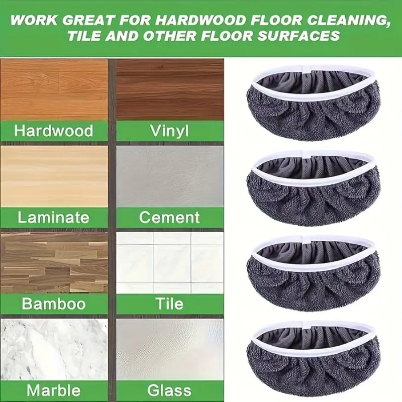 Mop Cloth Reusable Washable UltraFine Fiber Suitable For Hardwood And Tile Flooring EcoFriendly Cle 2