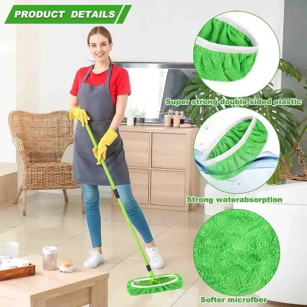 Mop Cloth Reusable Washable UltraFine Fiber Suitable For Hardwood And Tile Flooring EcoFriendly Cle 5