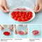 Reusable Food Covers, Durable Elastic Plastic Wrap for Bowls, Kitchen Plate Covers, Food Saver Bag - Reusable Disposable
