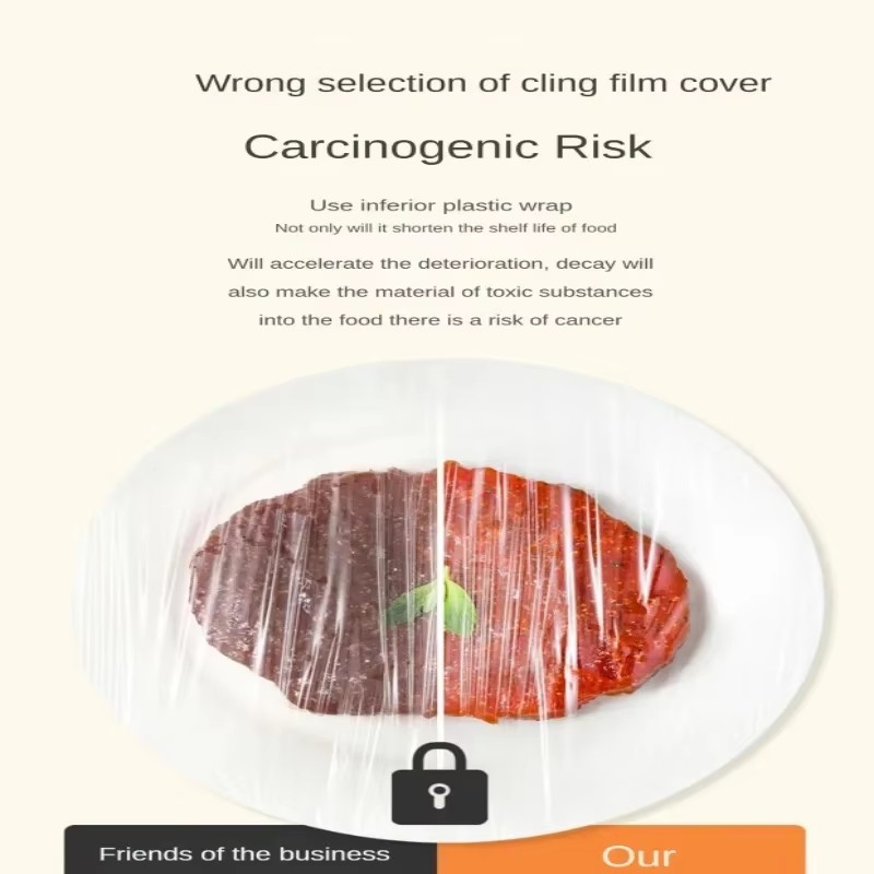 Reusable Food Covers, Durable Elastic Plastic Wrap for Bowls, Kitchen Plate Covers, Food Saver Bag - Reusable Disposable