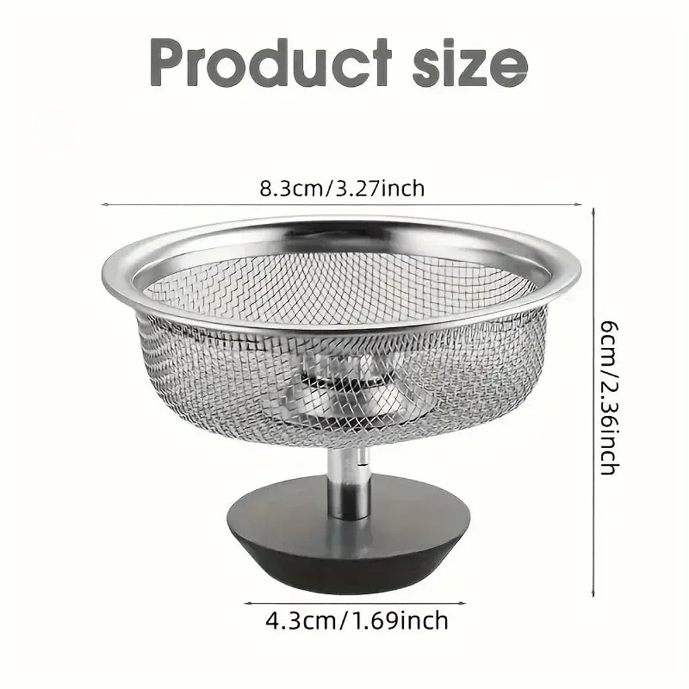 Stainless Steel Kitchen Sink Filter Garbage Residue Hair Catcher Bathtub Drain Protector For Food R 2