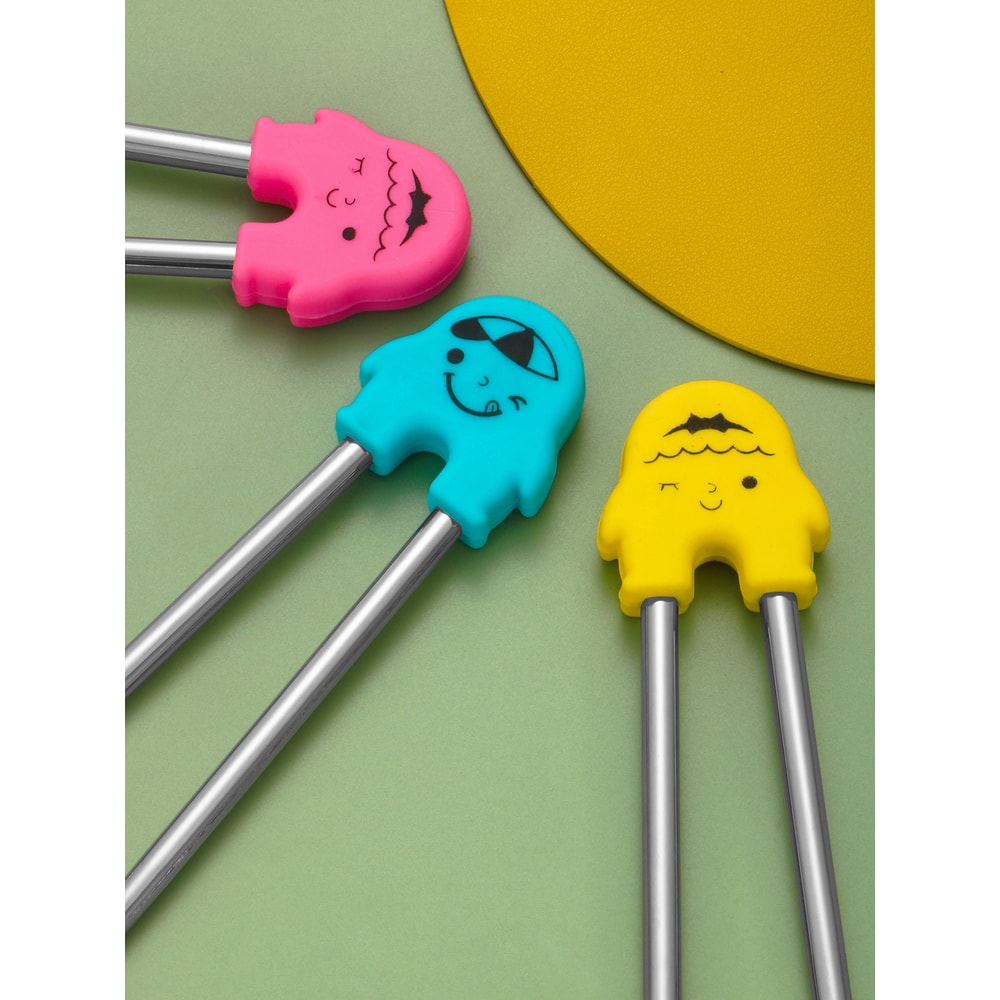 Cartoon Practice Chopsticks for Children, Special Dining Chopsticks, Beginners Training, Removable and Recyclable, Fun