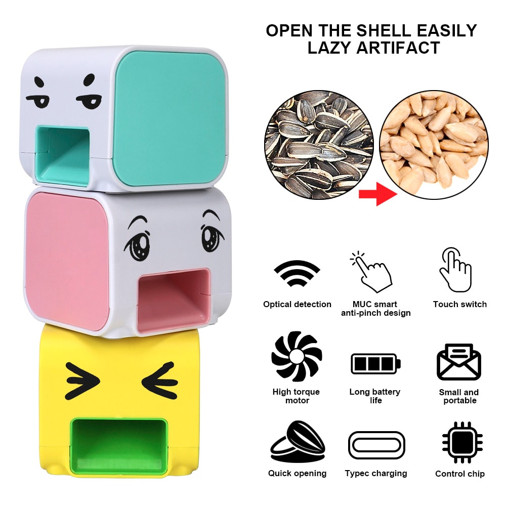 Electric Melon Seed Machine, Child Assist Kitchen Tool, Sunflower Seeds Peeler, Lazy Tool for Shelling, Peeling Melon