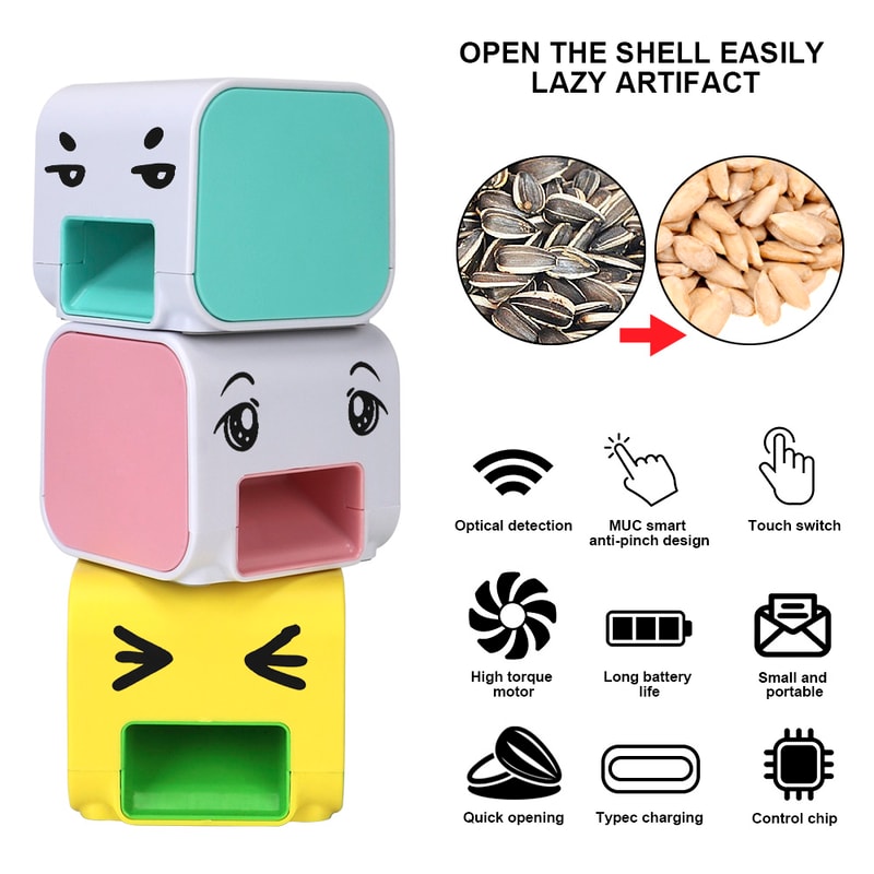 Electric Melon Seed Machine, Child Assist Kitchen Tool, Sunflower Seeds Peeler, Lazy Tool for Shelling, Peeling Melon