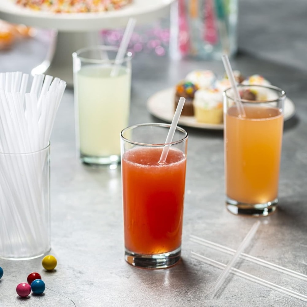 Disposable Straws Transparent Individually Packaged Perfect For Home Parties Milk Tea Juice Milksha 5
