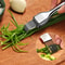 Stainless Steel Kitchen Knife for Chopped Green Onion, Curved Handle Design, Food Speedy Chopper Knife