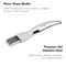 Stainless Steel Kitchen Knife for Chopped Green Onion, Curved Handle Design, Food Speedy Chopper Knife