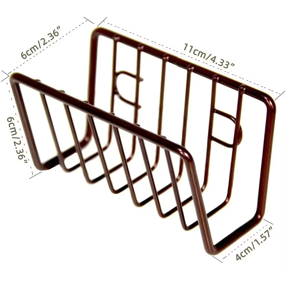 Sink Sponge Rack, Drain Storage Shelf, Stainless Steel Kitchen Organizer Holder for Wire Ball and Rag