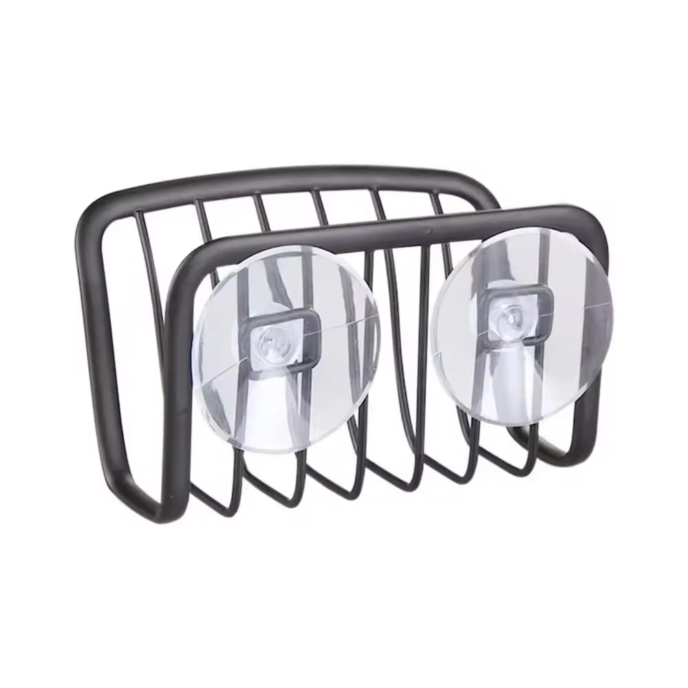 Sink Sponge Rack, Drain Storage Shelf, Stainless Steel Kitchen Organizer Holder for Wire Ball and Rag