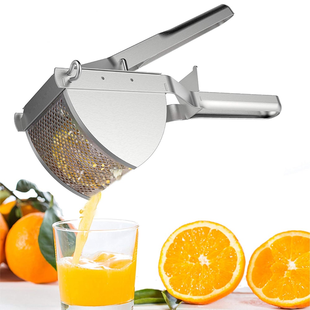 Potato Ricer Stainless Steel Masher Heavy Duty Potato Ricer Masher For Baby Food Fruit Vegetable Ju 2