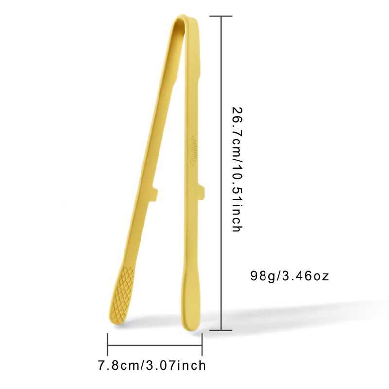 Silicone Food Toast Tongs, Trivet Tongs for Kitchen, Non-slip Cooking Clip Clamp, BBQ Salad Grill Tools