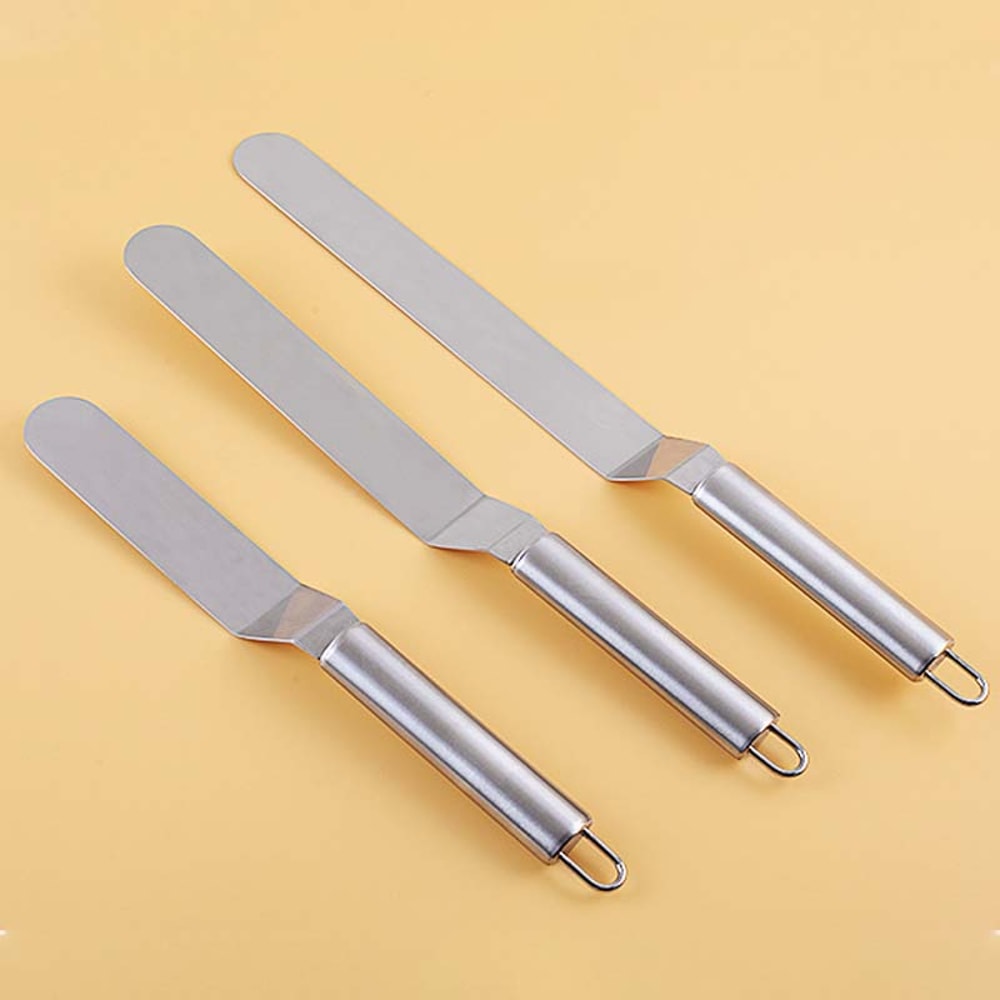 Stainless Steel Baking Pastry Tools Portable Cream Spatula Cake Butter Kitchen Pastry Cake Decorati 1