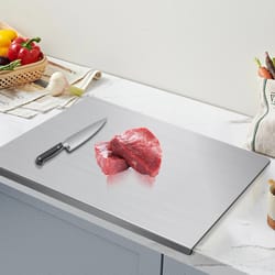 stainless steel cutting board butcher block for kitchen, household rolling board, meal prep food preparation tools