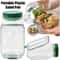 Portable Plastic Salad Pod Container With Leak Proof Oats Container Reusable Fresh Salad Bowl Meal 1