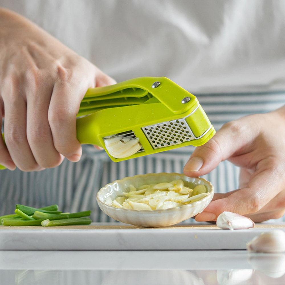 Multifunctional Garlic Press And Vegetable Squeezer Kitchen Tool For Pressing Mashing And Slicing G 2