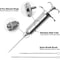 Meat Injector Syringe Kit Stainless Steel BBQ Marinade Injector Kitchen Turkey Injector Syringe Wit 2