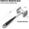 Meat Tenderizer Hammer with Comfortable-Grip Handle, Zinc Alloy Meat Mallet Pounder for Kitchen, Durable Meat Tenderizer