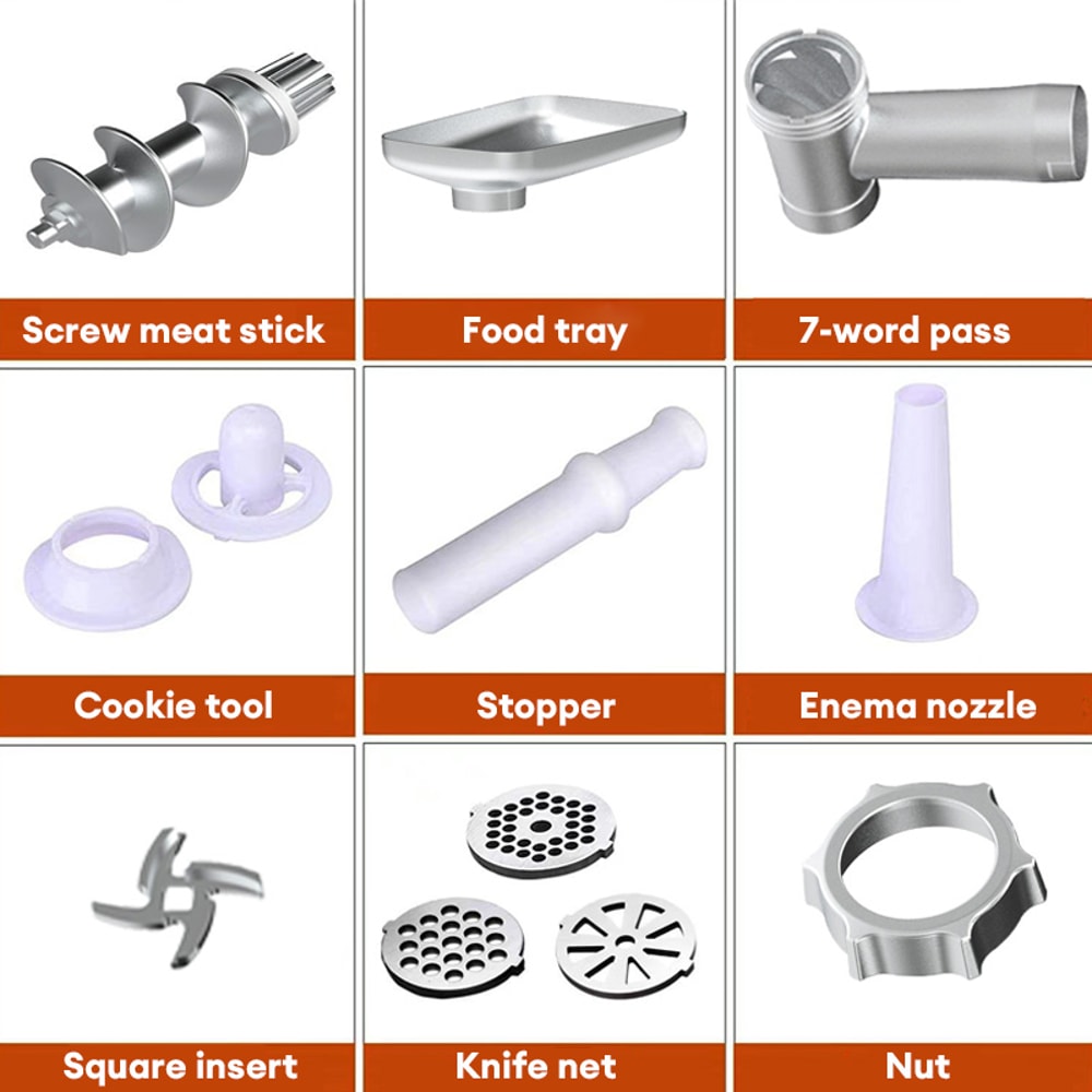 Meat Grinder Electric Meat Mincer Sausage Stuffer Maker Heavy Duty Mincer For Home Kitchen Commerci 1