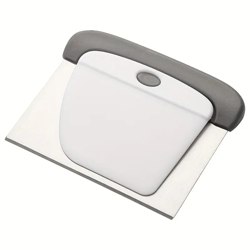 Dough Scraper Set, Stainless Steel Pastry Scraper for Bread, Cake, Pizza, Baking, Flexible Bowl Scraper Tools, Baking