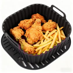 reusable air fryer silicone liners, square non stick basket mat air fryer, oven, microwave baking, airfryer accessories
