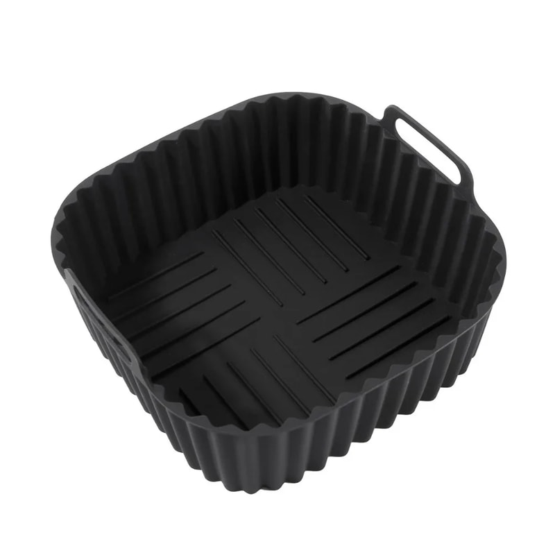 Reusable Air Fryer Silicone Liners, Square Non Stick Basket Mat Air Fryer, Oven, Microwave Baking, Airfryer Accessories