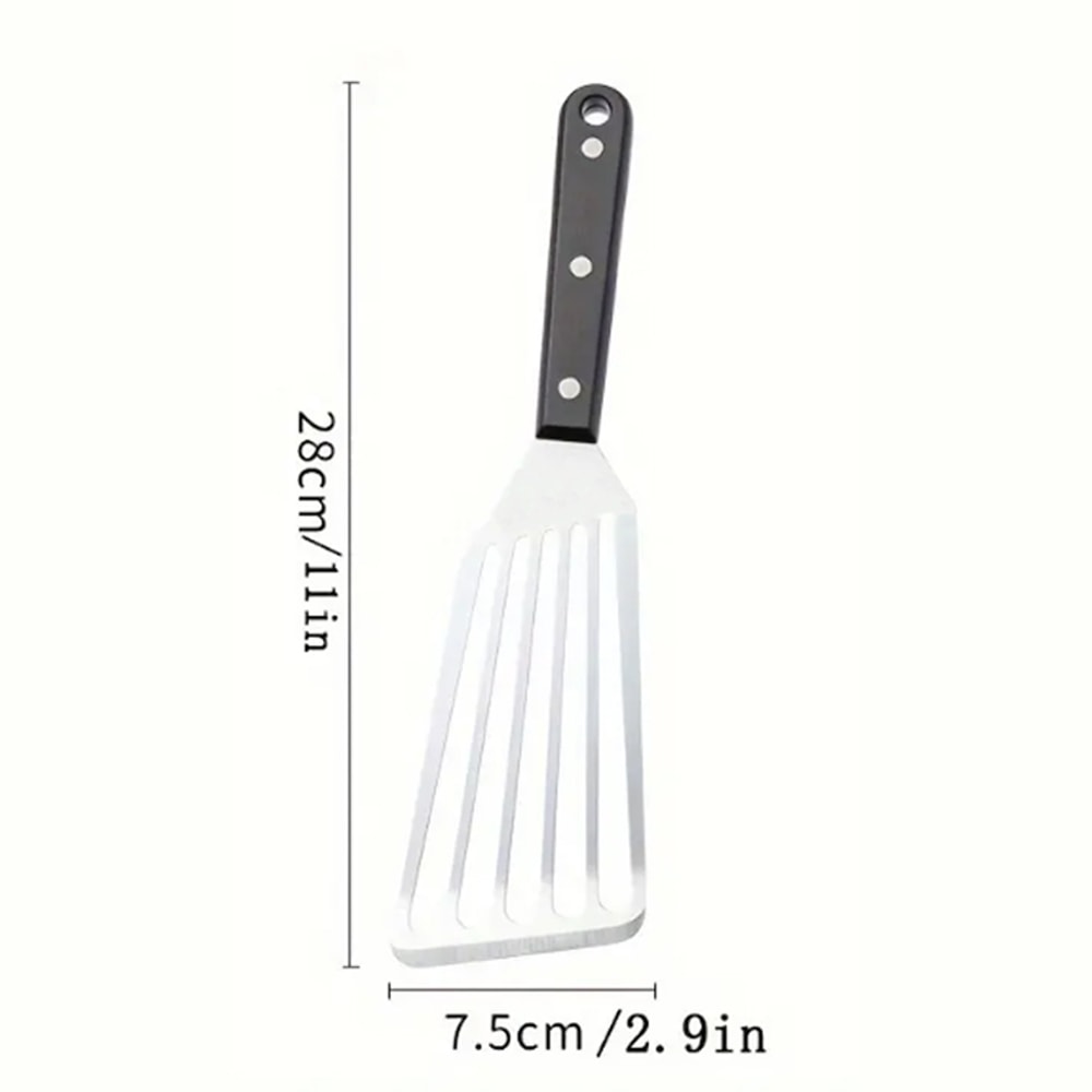 Stainless Steel Fish Spatula Steak Turner, Household Frying Spatula with Drainage Holes, Durable Kitchen Utensil