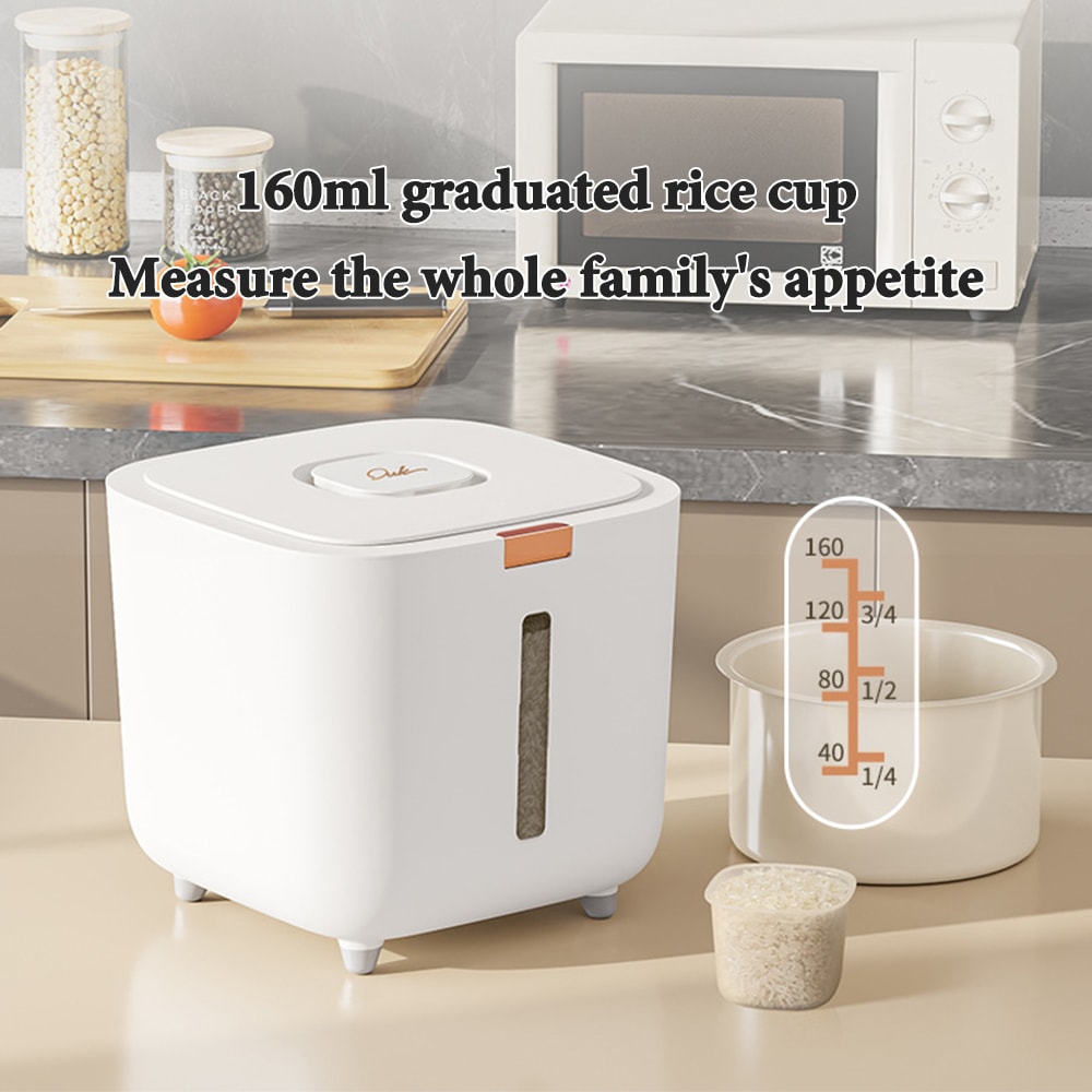 Insect Proof, Moisture Proof Rice Box, Grain Sealed Jar, Kitchen Storage Container with Lid, Airtight, Durable Kitchen