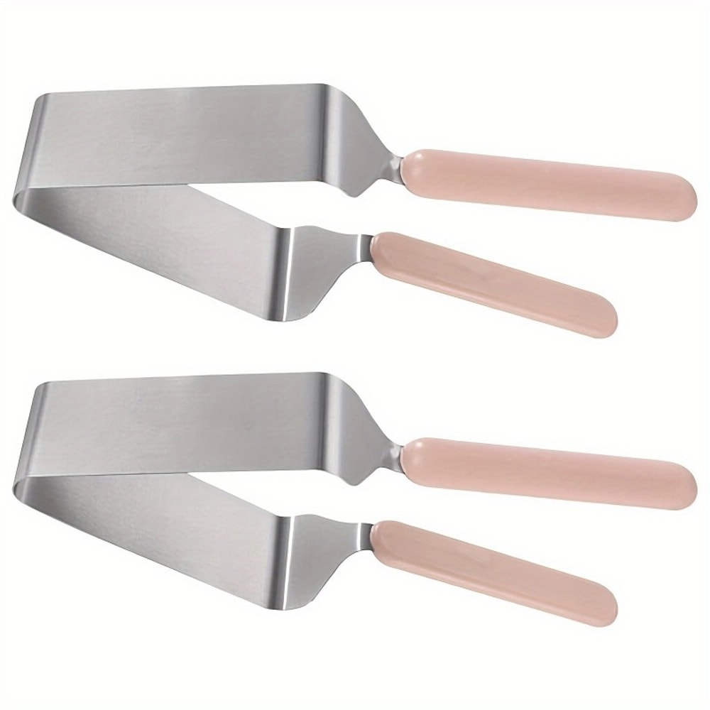 Stainless Steel Cake Lifter Set Triangle Slicing Server Layer Separator NonScratch Tool For Even Po 4