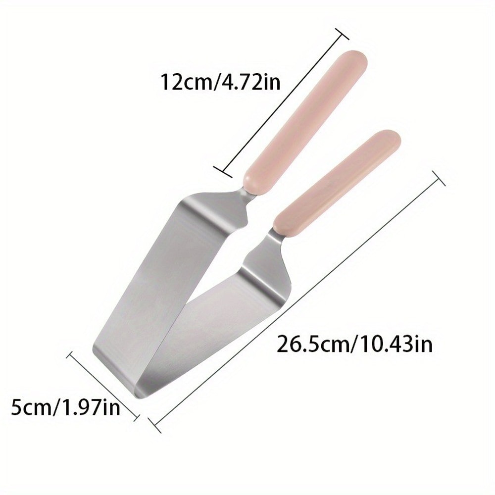 Stainless Steel Cake Lifter Set Triangle Slicing Server Layer Separator NonScratch Tool For Even Po 5