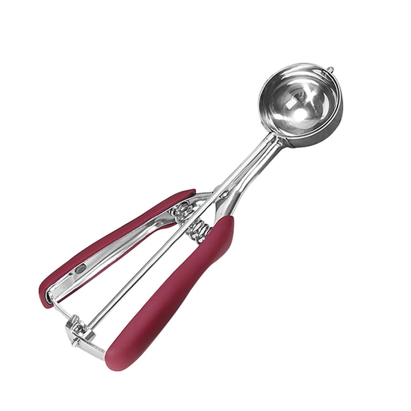 Ice Cream Scoop Stainless Steel Cookie Dough Spoon Fruit Potato Watermelon Digging Ball Spring Hand 4
