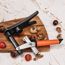 chestnut cutter non-slip handle, portable nutcracker for easy shelling, cracking peeling, nut sheller tool for kitchen
