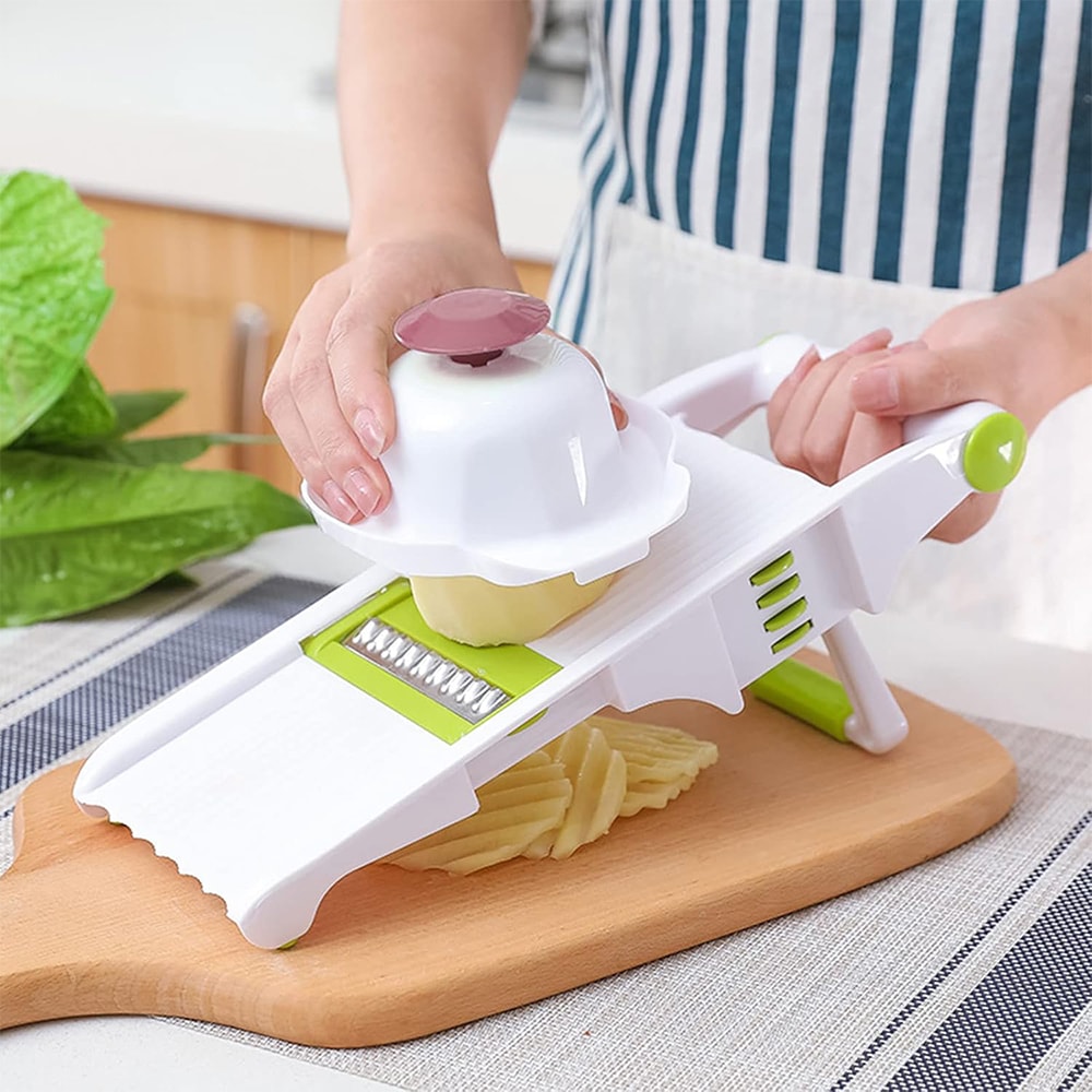 Food Safety Holder Finger Anti-Cut Protector for Mandolin Slicer, Kitchen Vegetable Slicer Hand Guard, Finger Holder