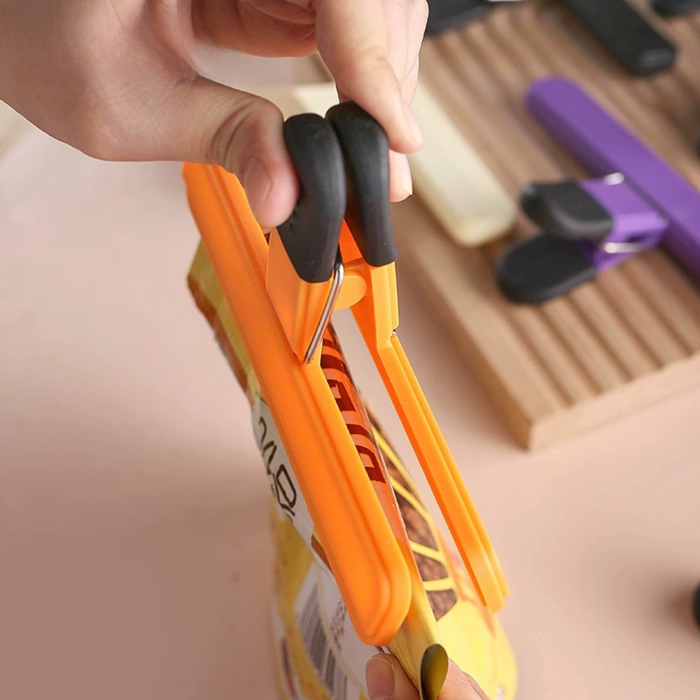 Multi Purpose Sealing Clip, Durable Kitchen Snack Holder, Food Bag Clip Storage Organizer, Moisture-proof Leak Proof