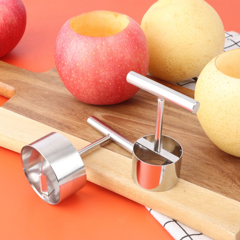 Fruit Core Digger, Stainless Steel Apple Pear Coring Cutter, Pitter Remover Separator for Kitchen Accessories