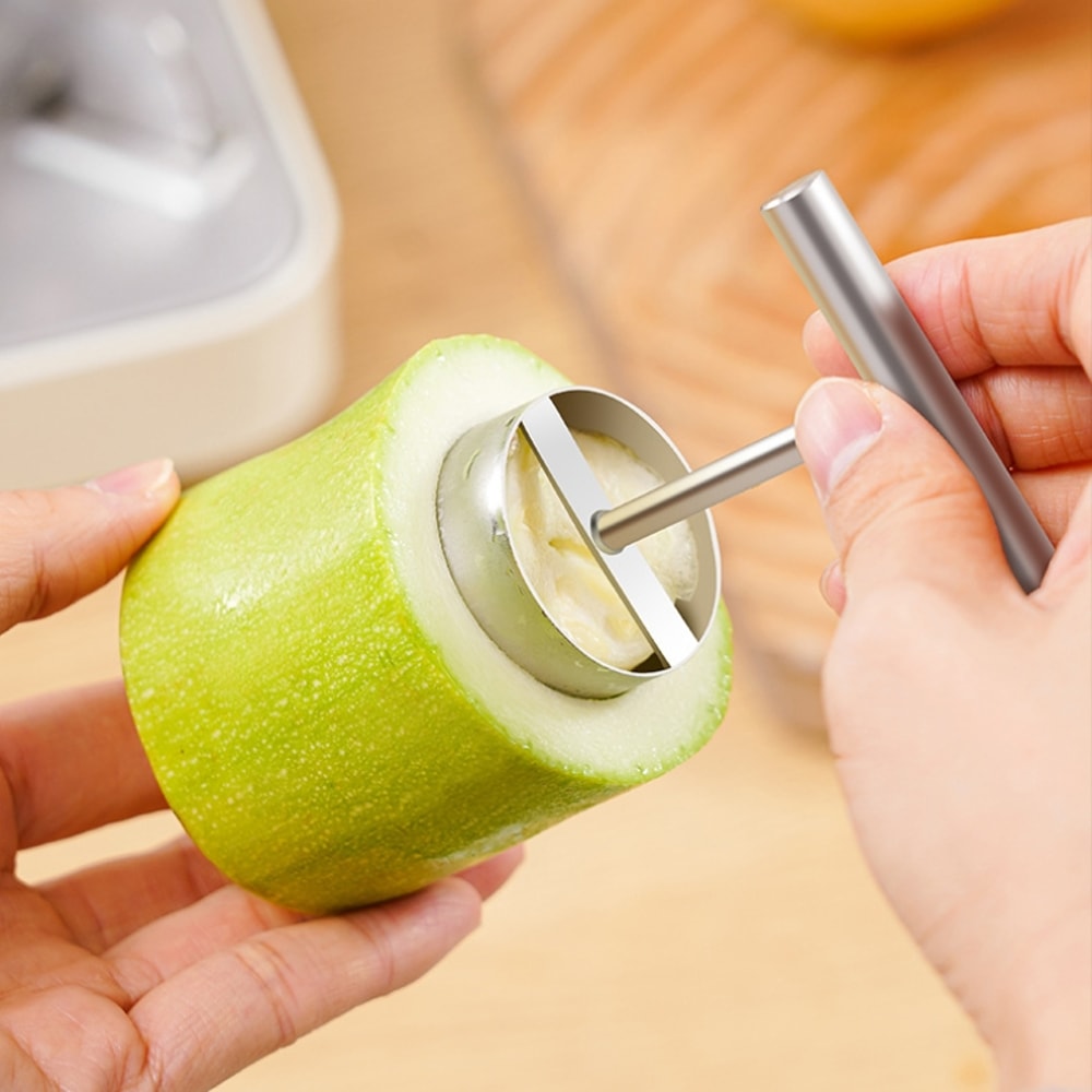 Fruit Core Digger, Stainless Steel Apple Pear Coring Cutter, Pitter Remover Separator for Kitchen Accessories