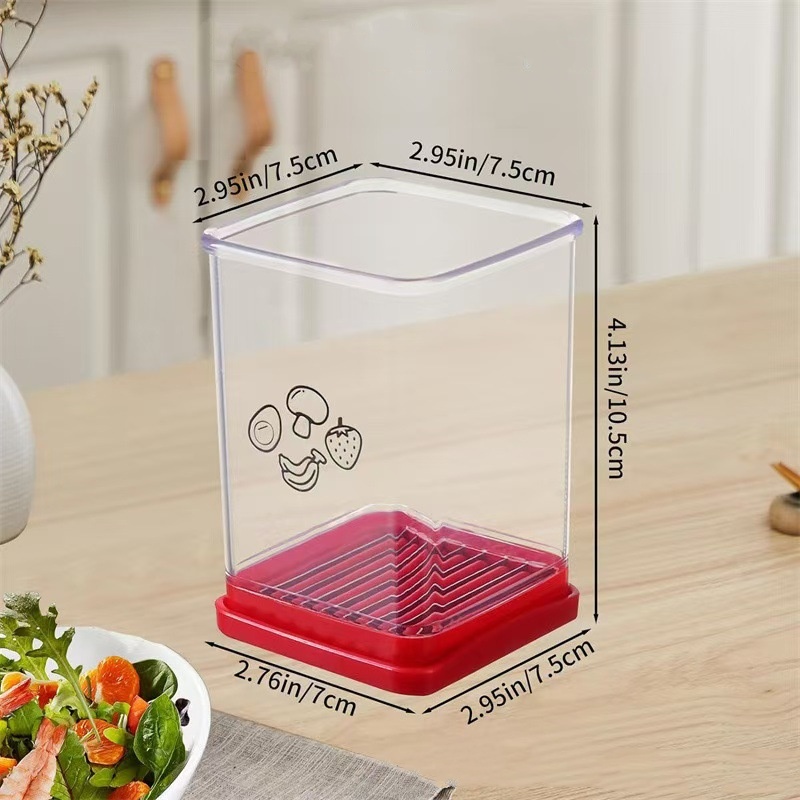 Stainless Steel Fruit Slicer, Apple, Strawberry, Banana Cutter, Push-Down Corer Wedger for Easy Fruit Preparation