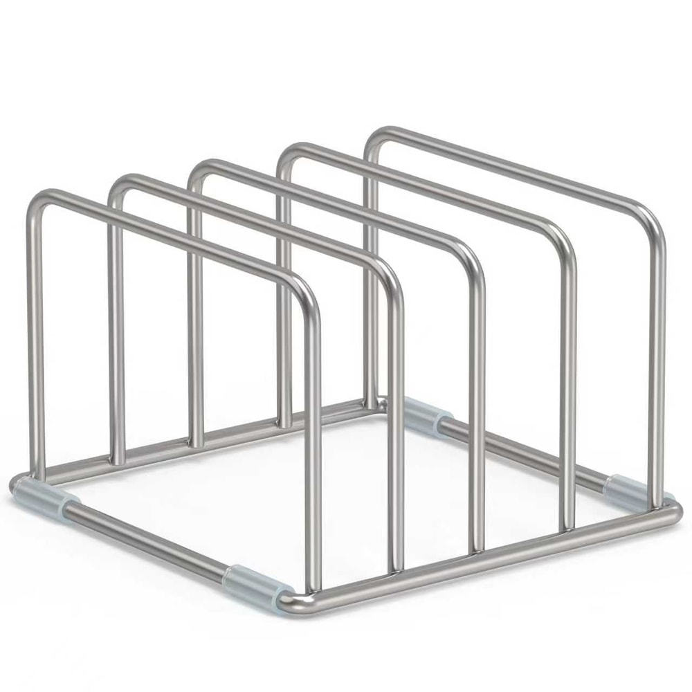 Stainless Steel Cutting Board Holder, Chopping Board Storage Rack, Cutting Board Stand for Kitchen Organization