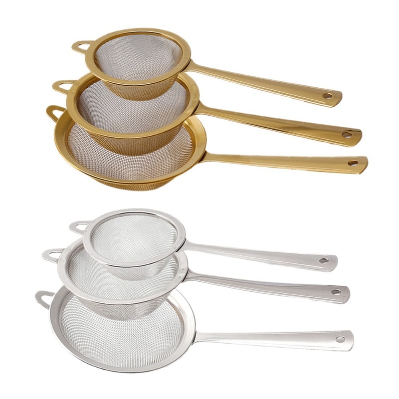 New Stainless Steel Matcha Sifter Very Fine Mesh Rust-Proof Tea Strainer Easy to Clean Small Food Sifters for Kitchen