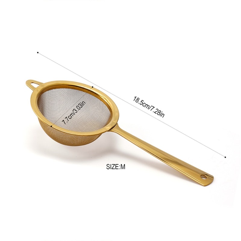 New Stainless Steel Matcha Sifter Very Fine Mesh Rust-Proof Tea Strainer Easy to Clean Small Food Sifters for Kitchen