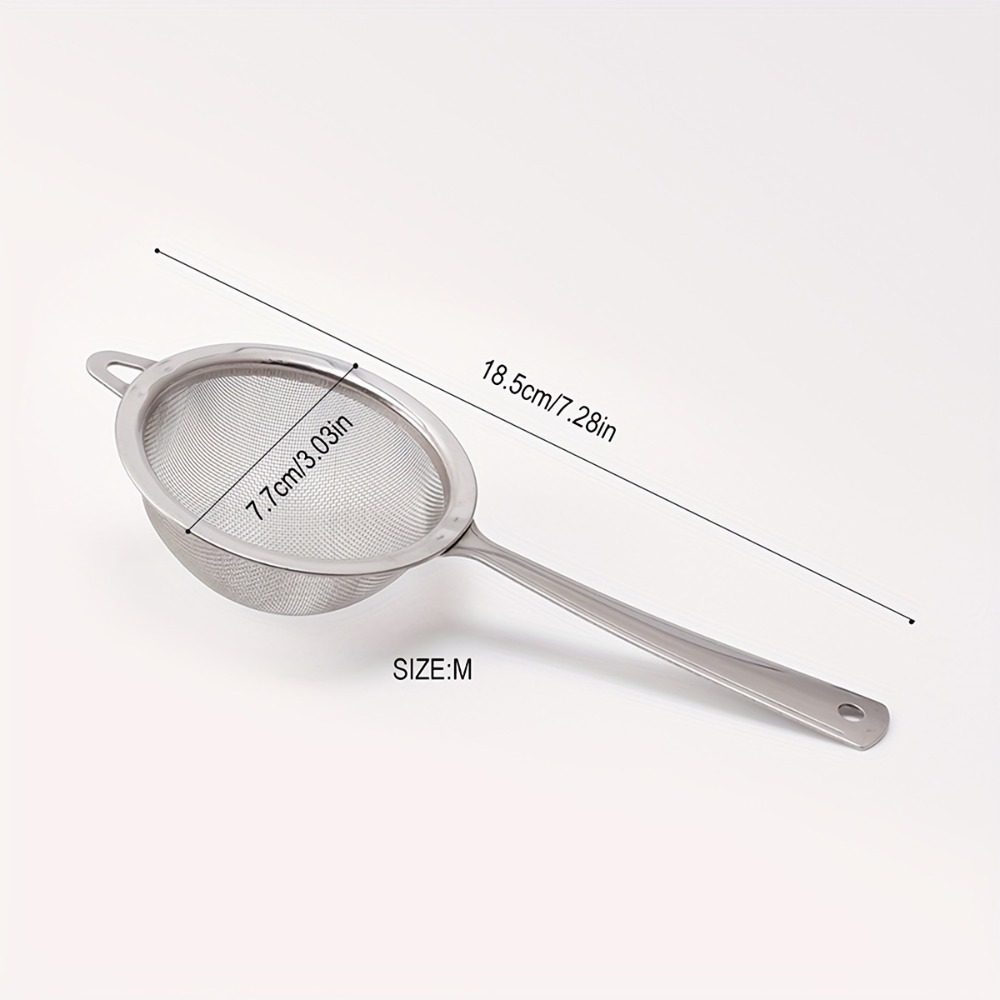 New Stainless Steel Matcha Sifter Very Fine Mesh Rust-Proof Tea Strainer Easy to Clean Small Food Sifters for Kitchen