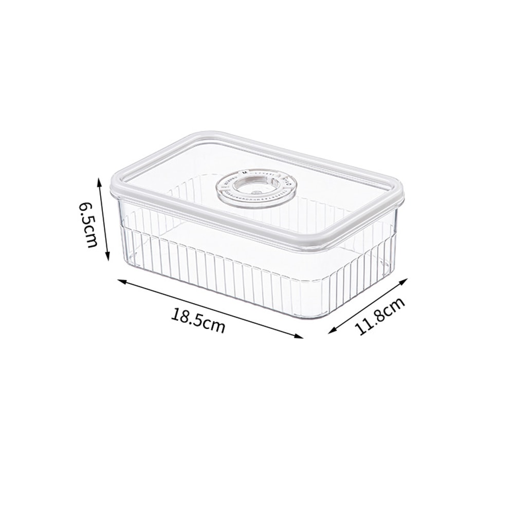 Transparent Fridge Organizer, Food Storage Containers, Fresh Vegetable Fruit Baskets, Refrigerator Storage Box, Kitchen