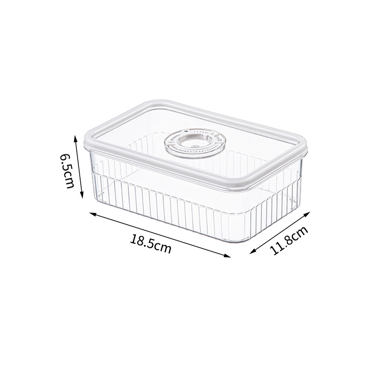 Transparent Fridge Organizer, Food Storage Containers, Fresh Vegetable Fruit Baskets, Refrigerator Storage Box, Kitchen