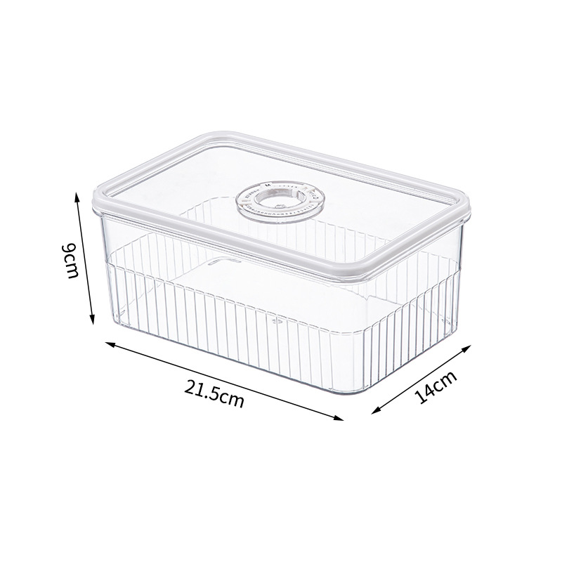 Transparent Fridge Organizer, Food Storage Containers, Fresh Vegetable Fruit Baskets, Refrigerator Storage Box, Kitchen