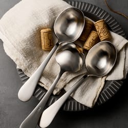 deep round soup spoons, stainless steel large soup spoons for cereal, bouillon, milk soup, perfect for dinner guests