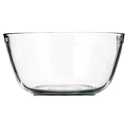 durable glass mixing bowl, microwave safe, shatter resistant, ideal for mixing, baking, storing, marinades, sauce, salad