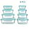 Glass Food Storage Containers Set Leakproof Lunch Box Airtight Microwave Oven Safe Stackable Kitche 6