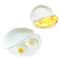Useful White Microwave Omelette Egg Maker Tray, Non-toxic Silicone Egg Poacher, Steamer Box for Easy Cooking