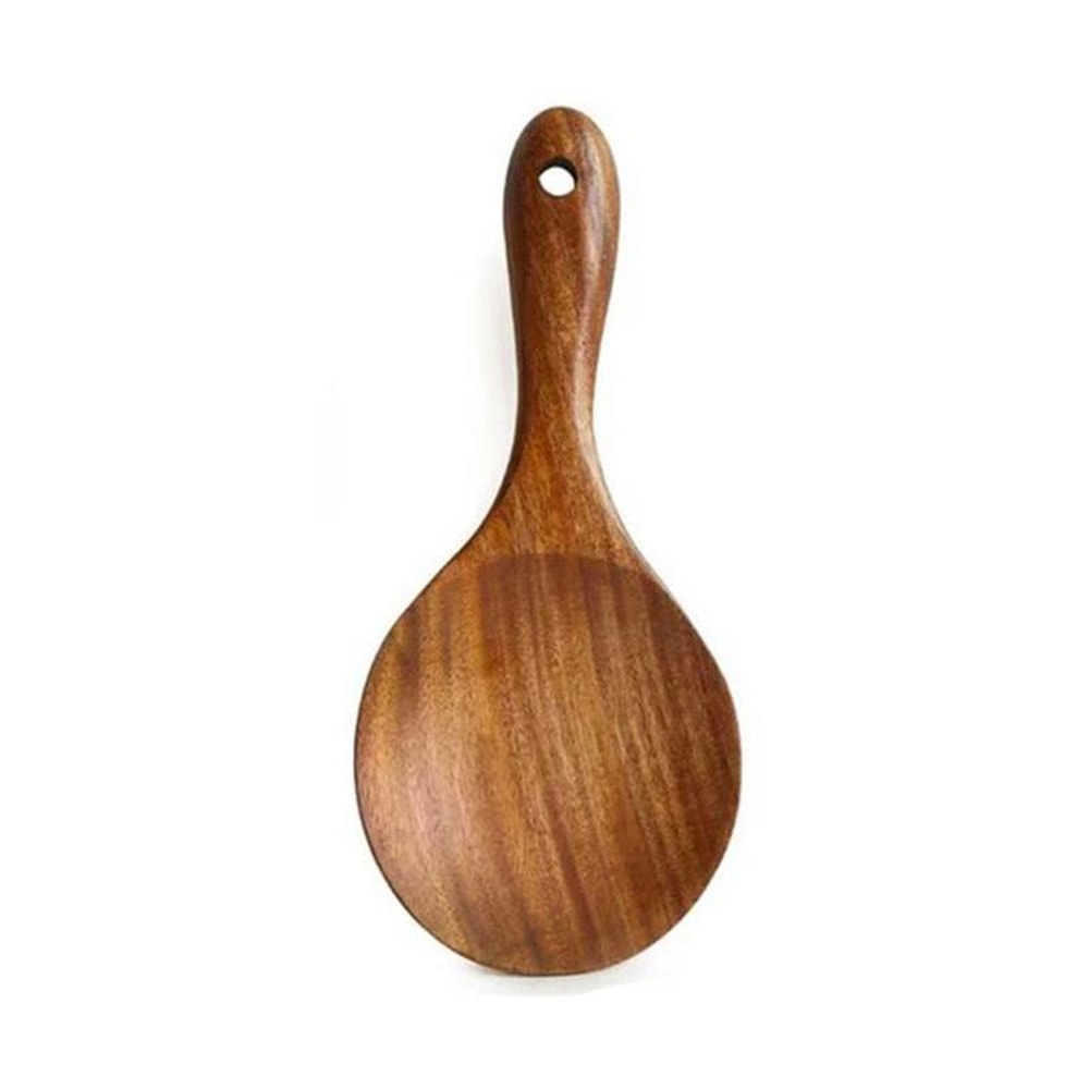 Wood Rice Spoon Rice Paddle Scoop Wooden Kitchen Spoon Ladle Tablespoon Big Serving Spoon Wooden Ki 5