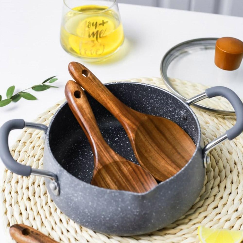 Wood Rice Spoon Rice Paddle Scoop Wooden Kitchen Spoon Ladle Tablespoon Big Serving Spoon Wooden Ki 3