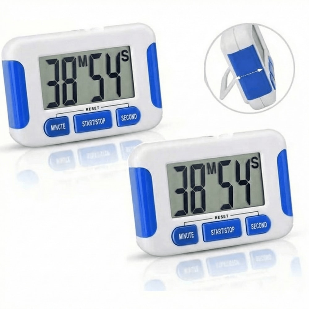 Digital Kitchen Timer Magnetic LCD With Loud Alarm Count Down Clock For Cooking Egg Timing Studying 0